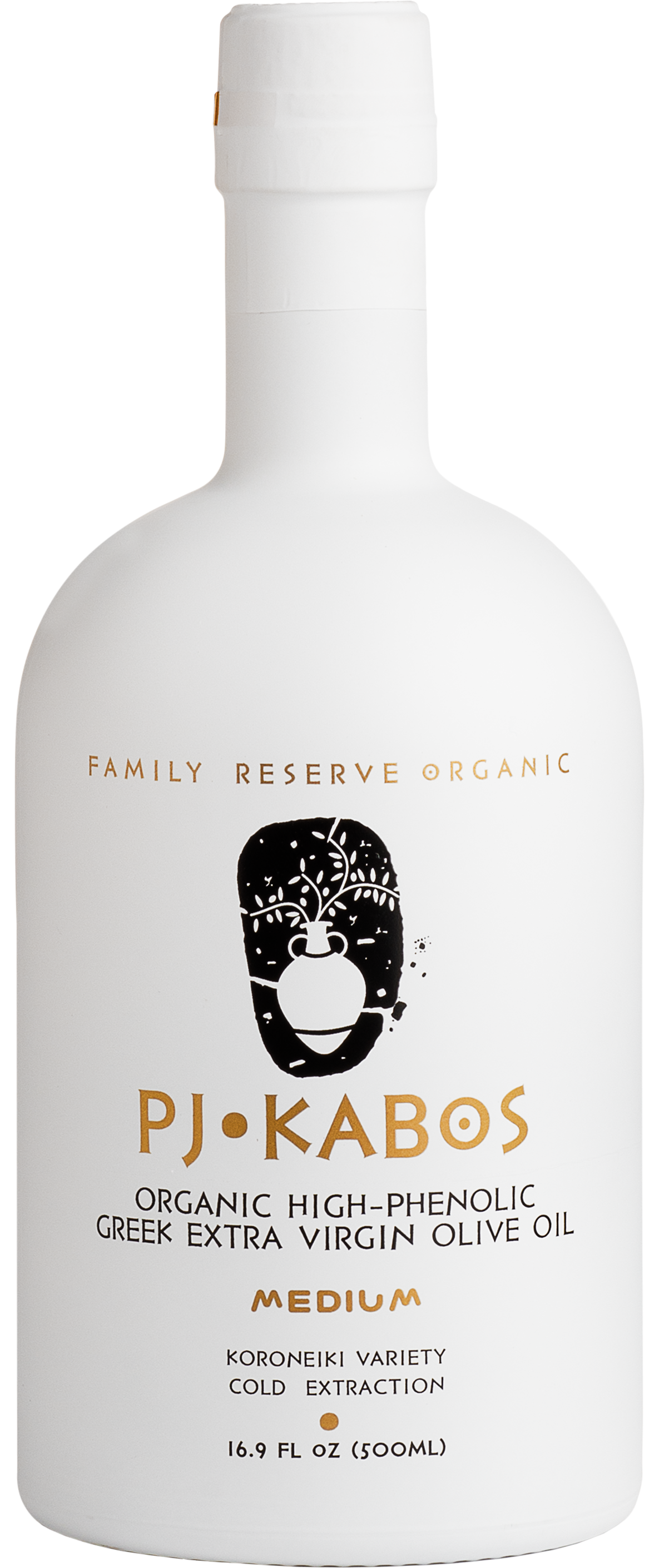 PJ Kabos Family Reserve - Organic Medium EVOO - 500ml | Diane Kochilas