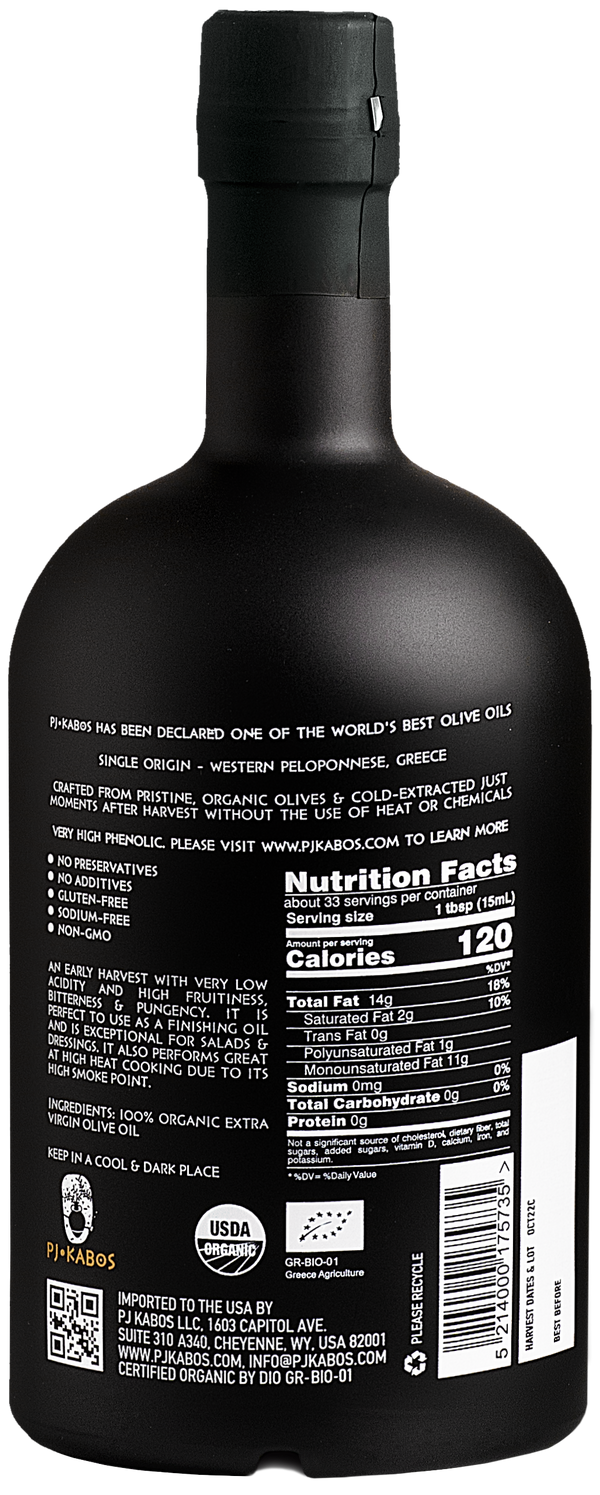 PJ Kabos Family Reserve - Organic Robust EVOO - 500ml